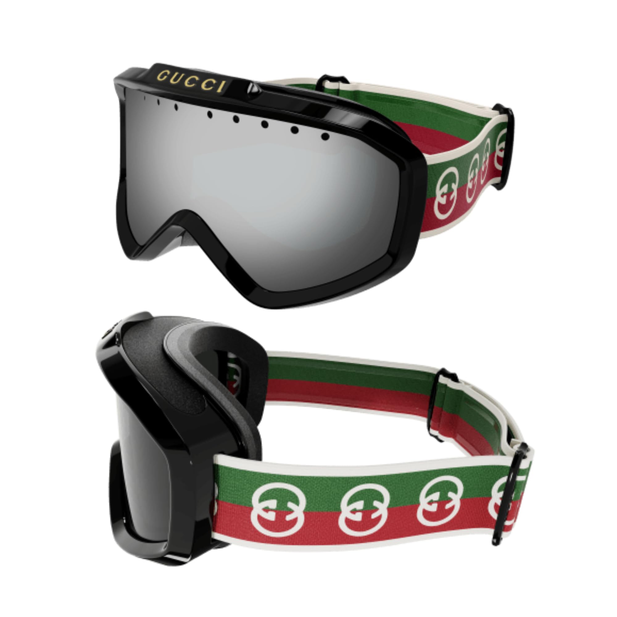 Gucci GG1210S Ski Mask Goggles + Bundle with eSHADES Luxury